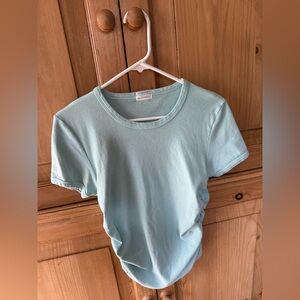 Mint Green Women's Mother Brand side cinch top- worn once! Size L
